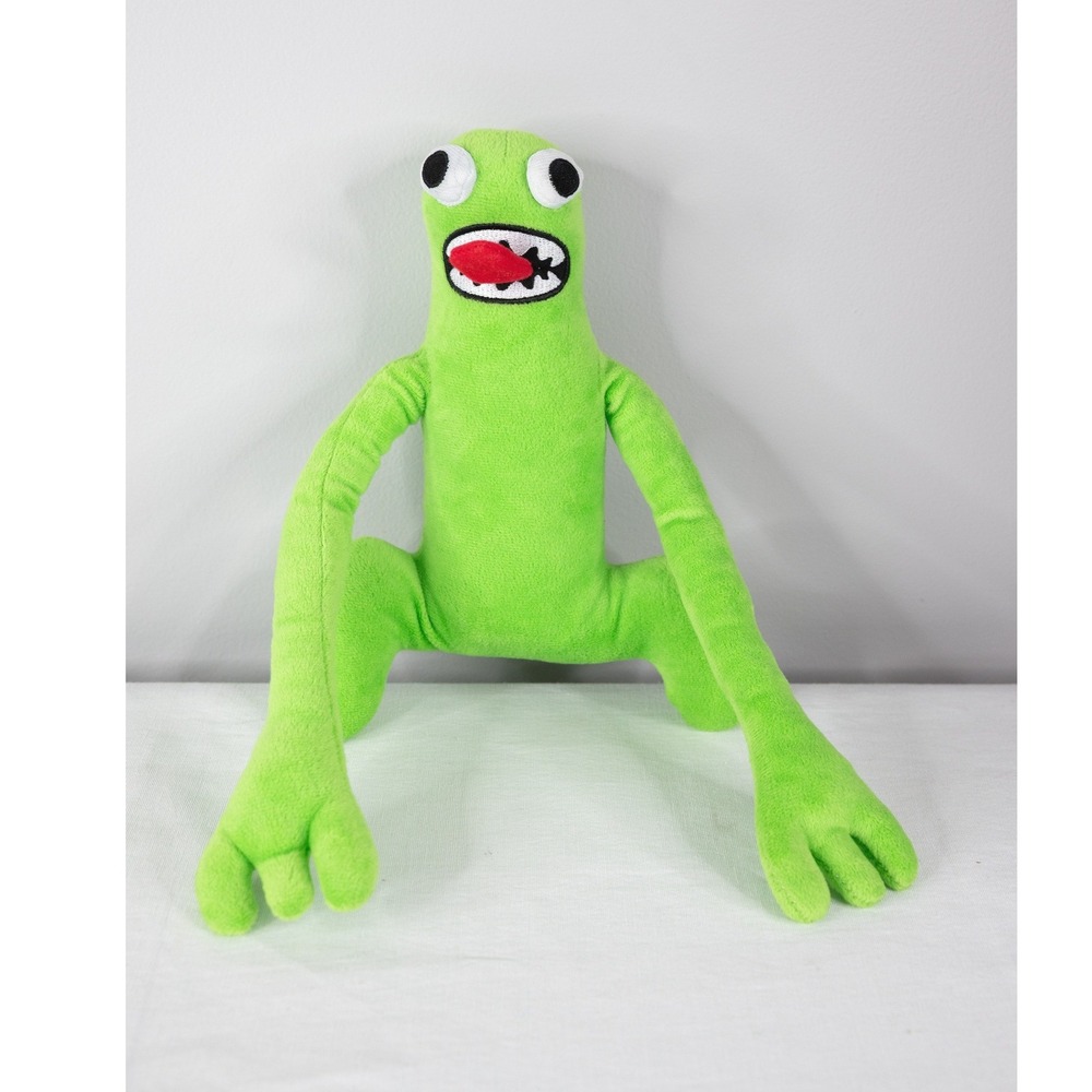Roblox Rainbow Friends Plush Kids Green Excellent Lanky Monster Toy Stuffed 10"